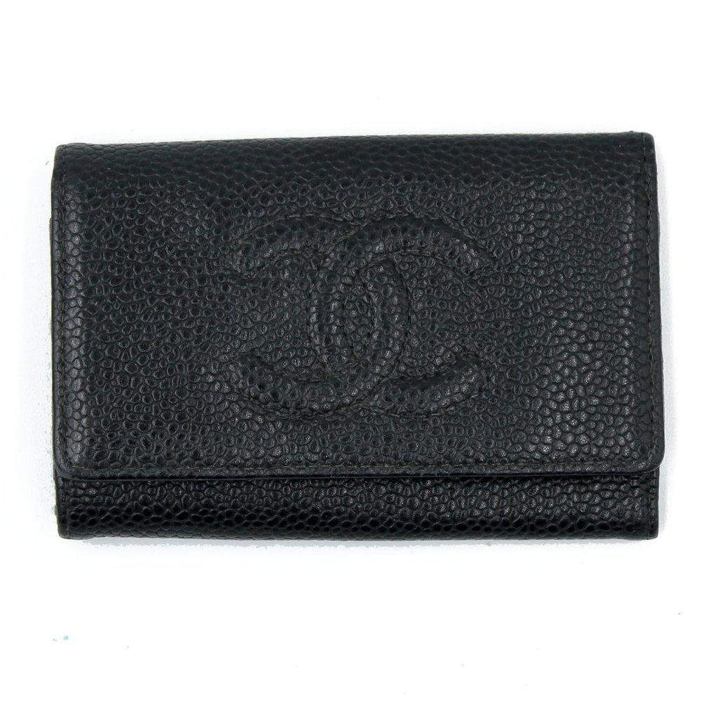 Chanel Key Case Black Caviar